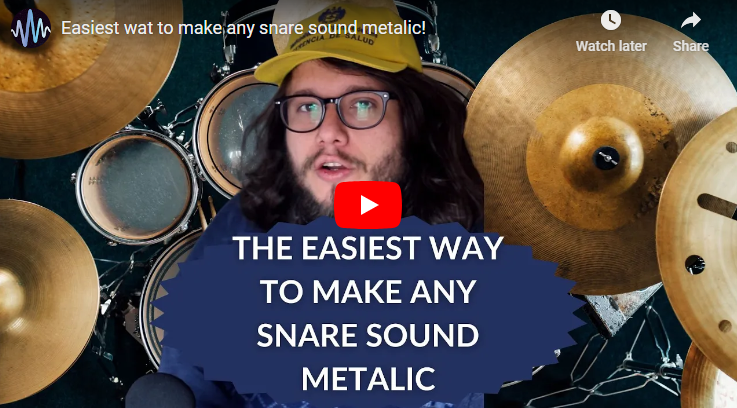 Easy trick to make metallic snares with Ableton Live