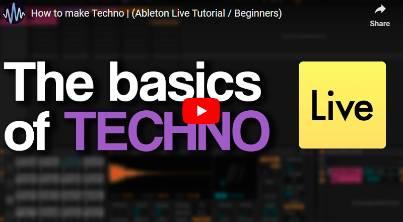 Techno Music in Ableton Live (Video Tutorial for Beginners)