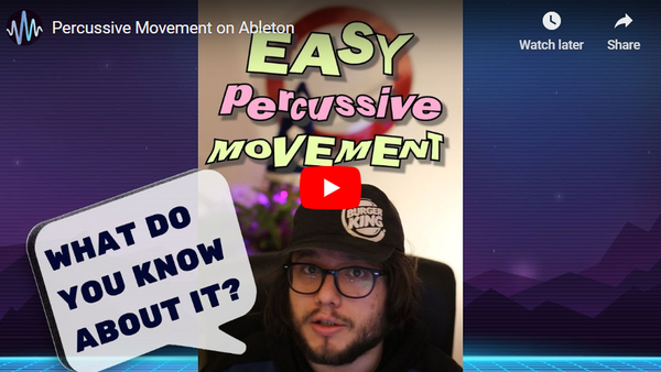 percussive movements using one-shot samples in ableton live